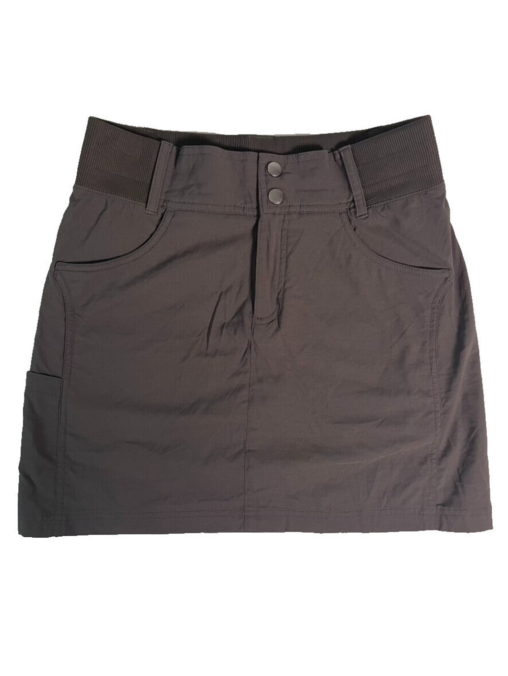 Title Nine Skort Womens 2 Gray High Rise Stretch Utility Hiking Golf Activewear